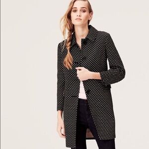 Anne Taylor Loft Polka Dot Trench